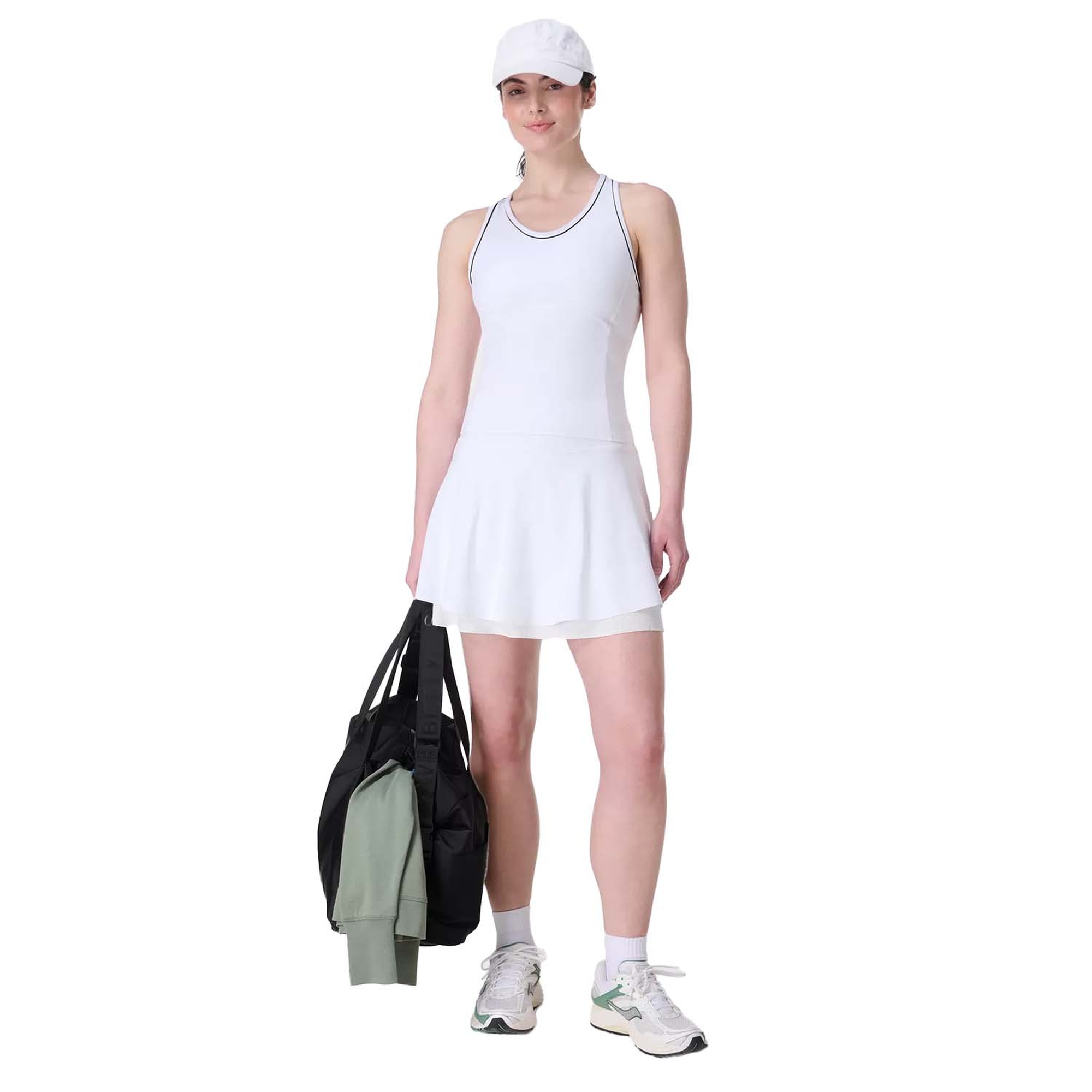 Sweaty Betty Racket Power Skort Kadın Beyaz Etek