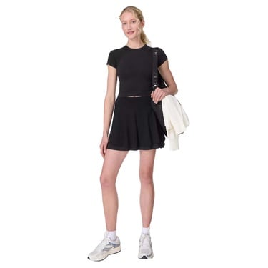  Sweaty Betty Racket Power Skort Kadın Siyah Etek