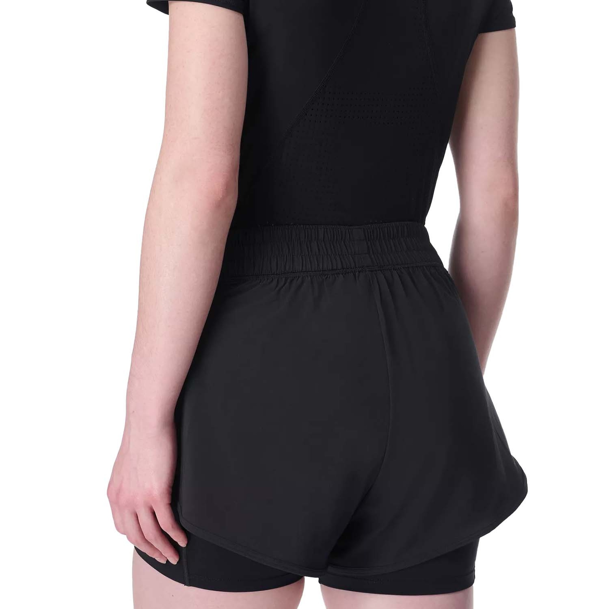 Sweaty Betty Get Set 2-in-1 Multi Train Shorts Kadın Siyah Koşu Şortu