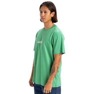  Quiksilver Fineline Erkek Yeşil Tişört