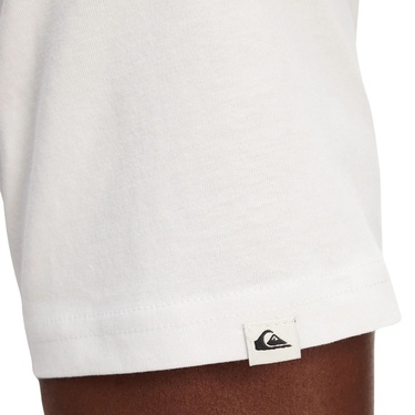  Quiksilver Palm Lines Erkek Beyaz Tişört