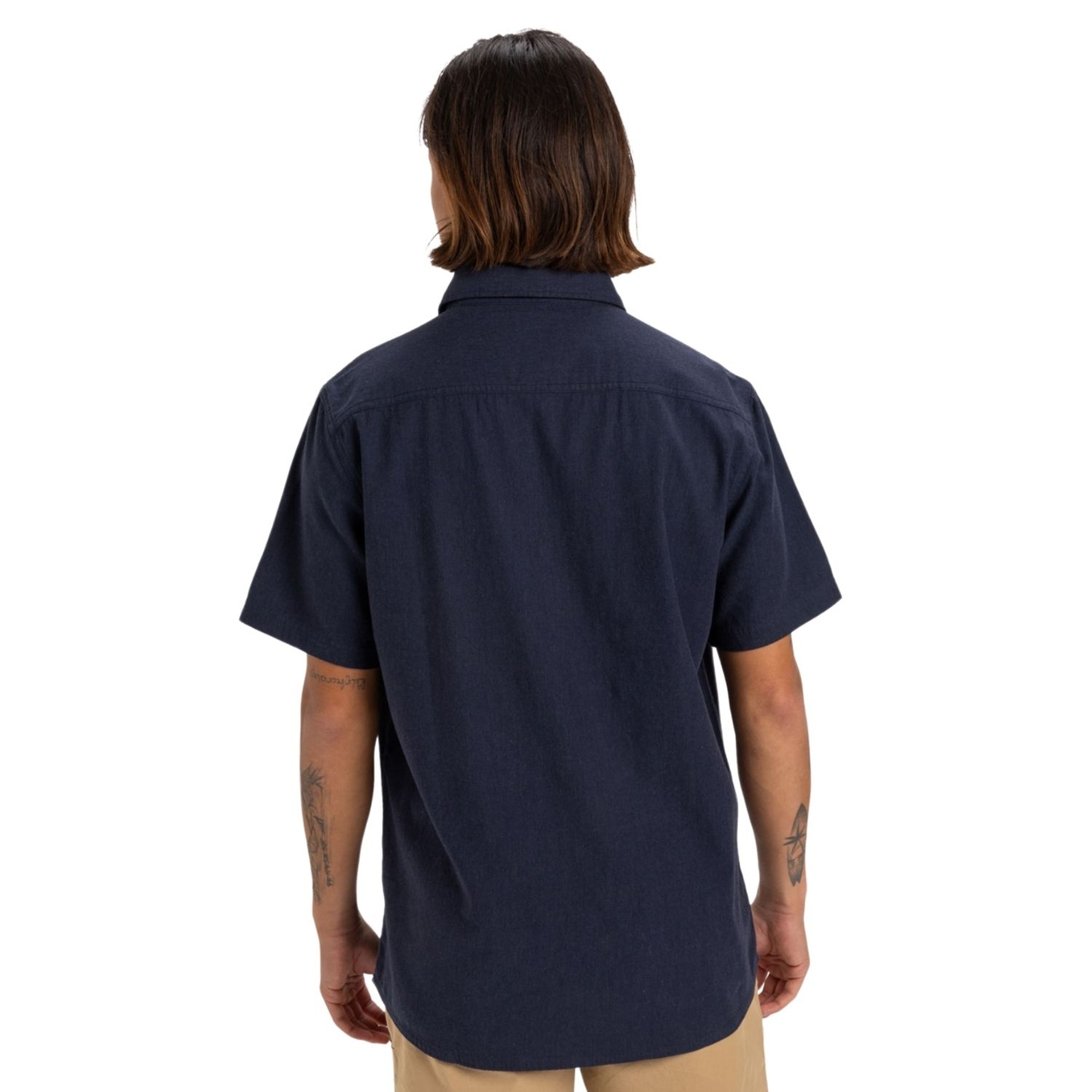 Quiksilver Mw Premium Stretch Erkek Mavi Gömlek