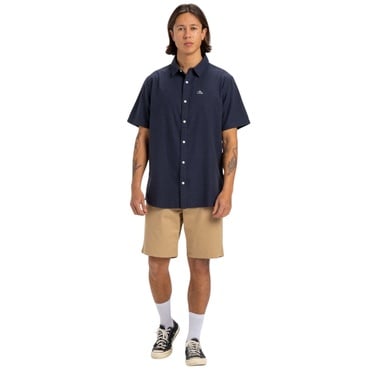  Quiksilver Mw Premium Stretch Erkek Mavi Gömlek