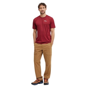  Jack Wolfskin Delgami Erkek Kırmızı Tişört