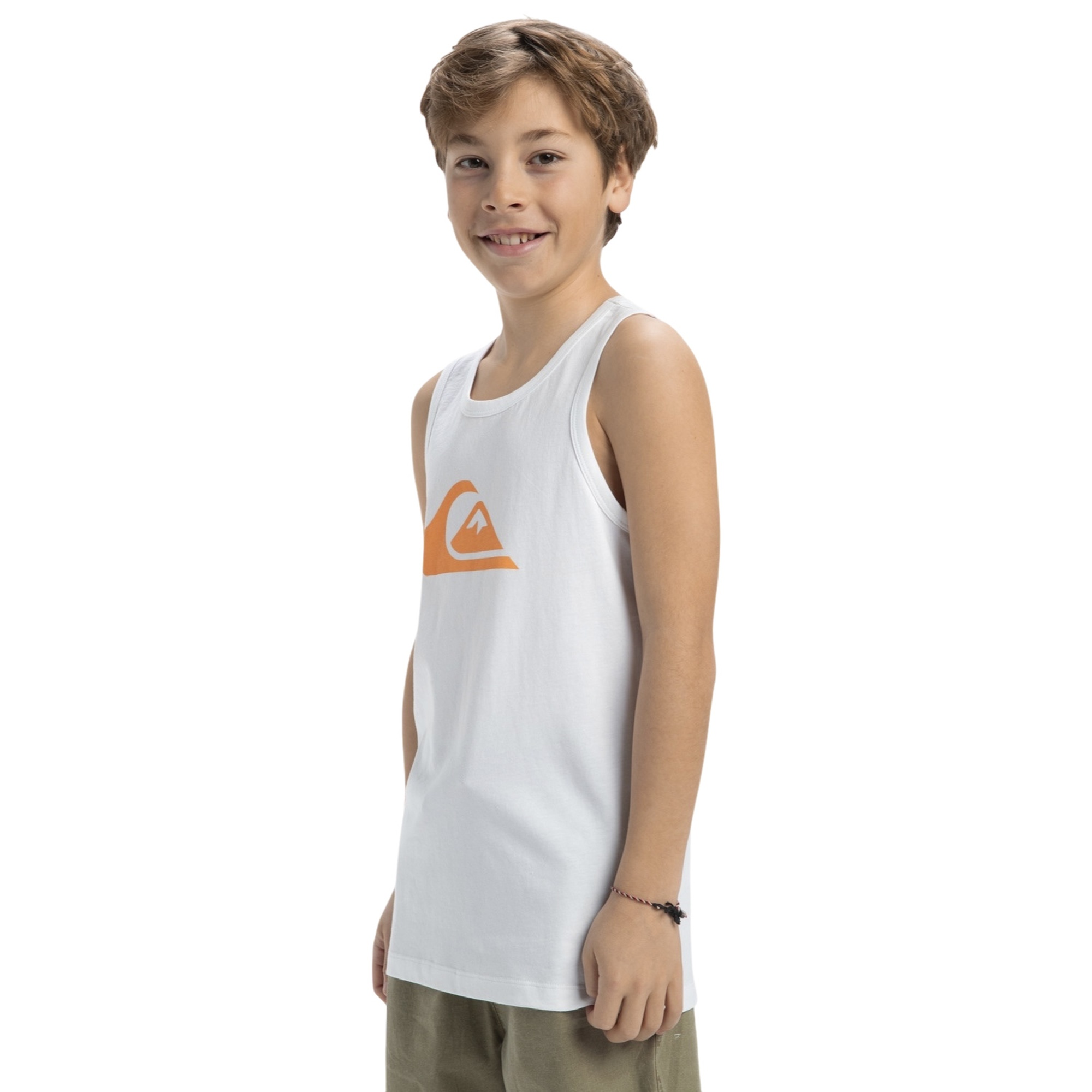 Quiksilver Ev Comp Logo Tank Yth Erkek Çocuk Beyaz Atlet