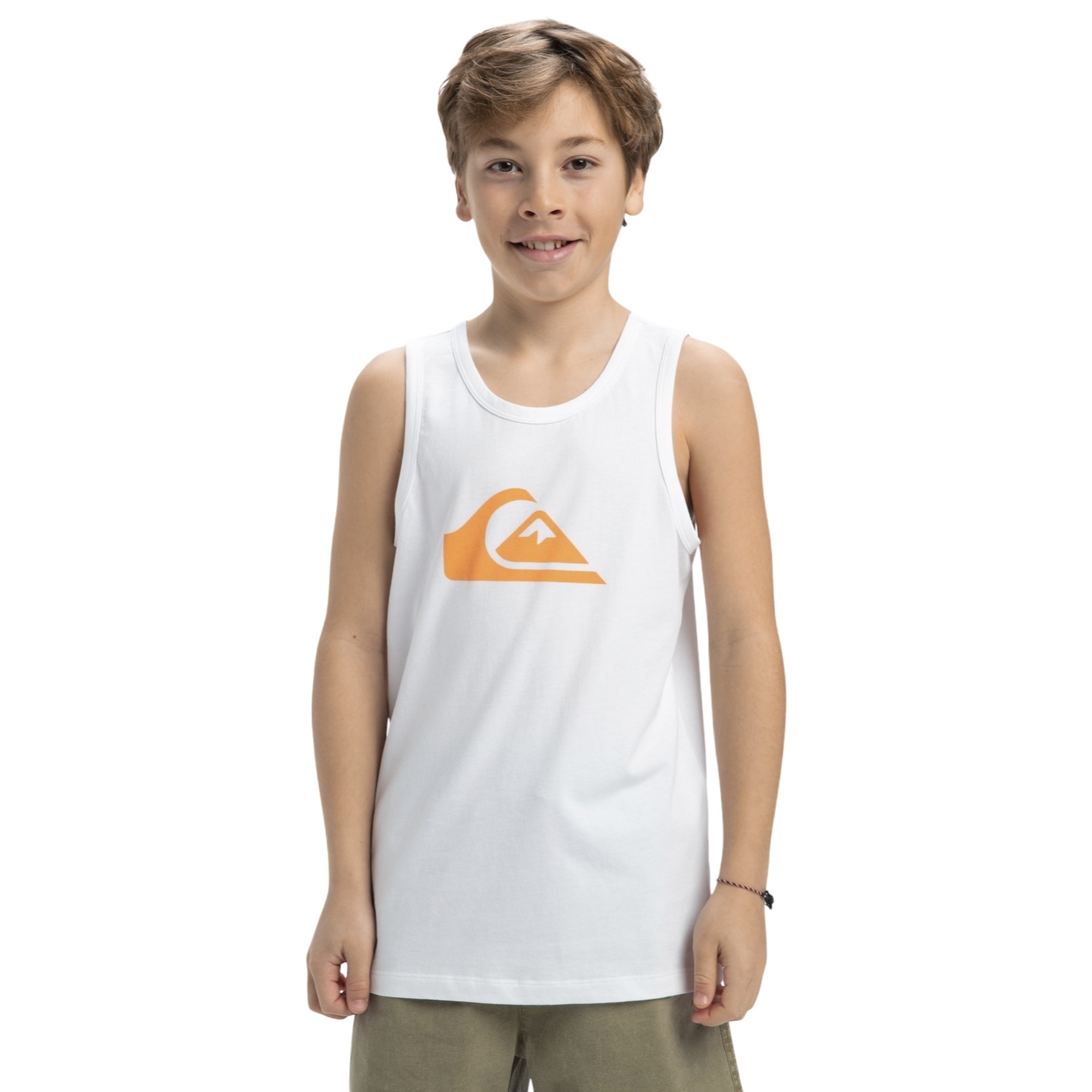 Quiksilver Ev Comp Logo Tank Yth Erkek Çocuk Beyaz Atlet