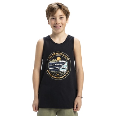  Quiksilver Ev Three Seas Tank Yth Erkek Çocuk Siyah Atlet