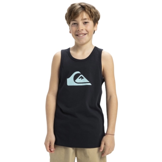  Quiksilver Ev Comp Logo Tank Yth Erkek Çocuk Mavi Atlet