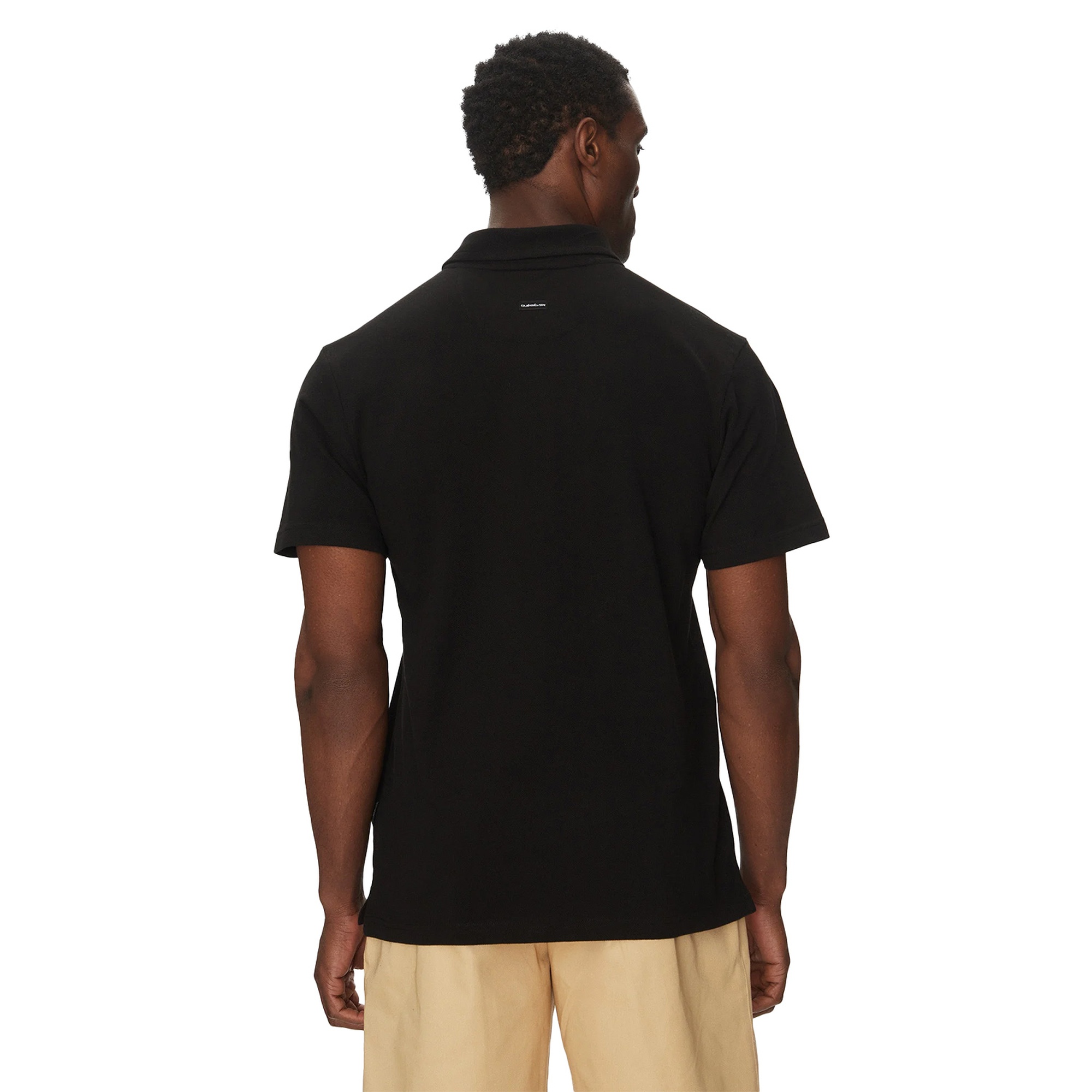 Quiksilver Mw Pique Erkek Siyah Polo Tişört