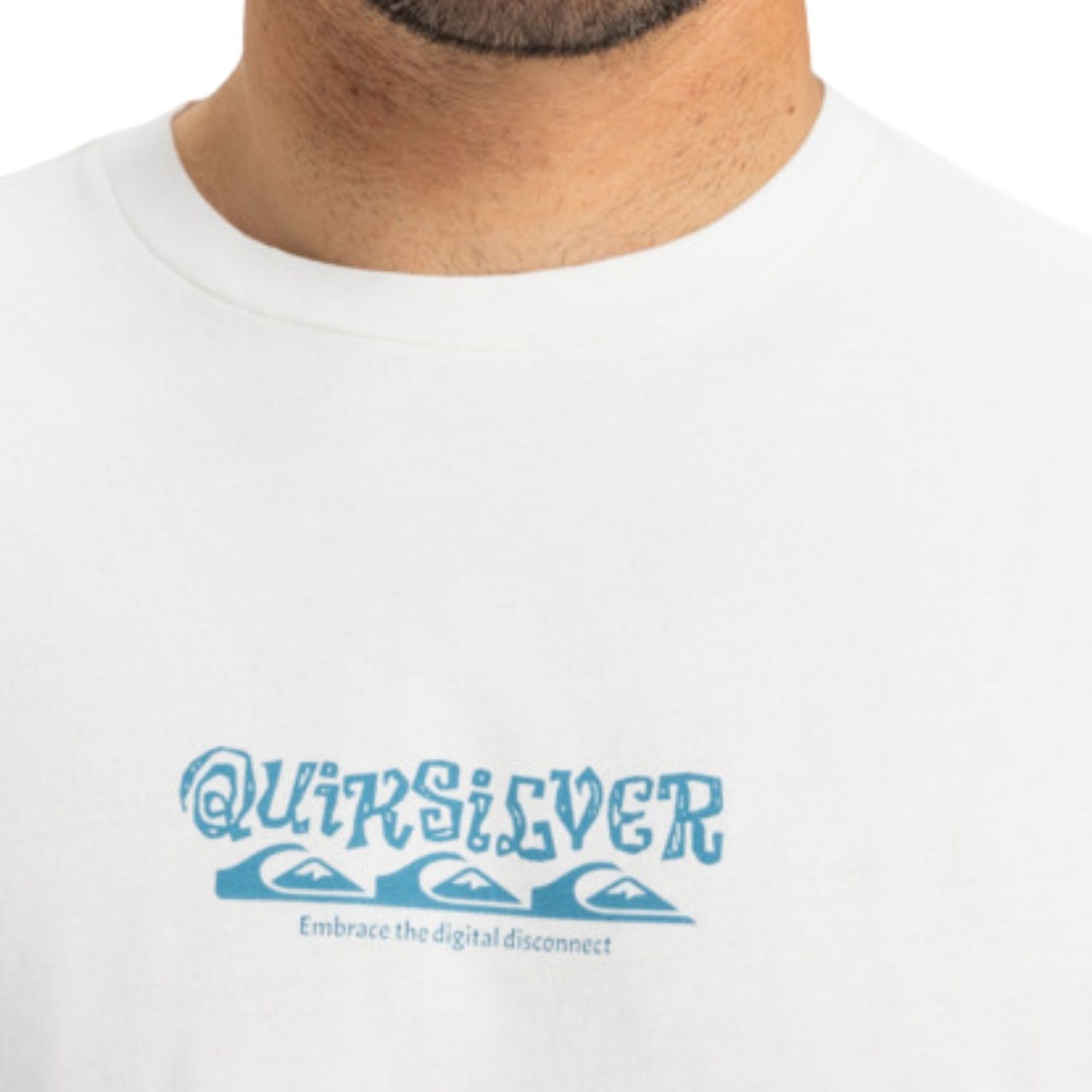 Quiksilver Hw Tree Connection Erkek Beyaz Tişört