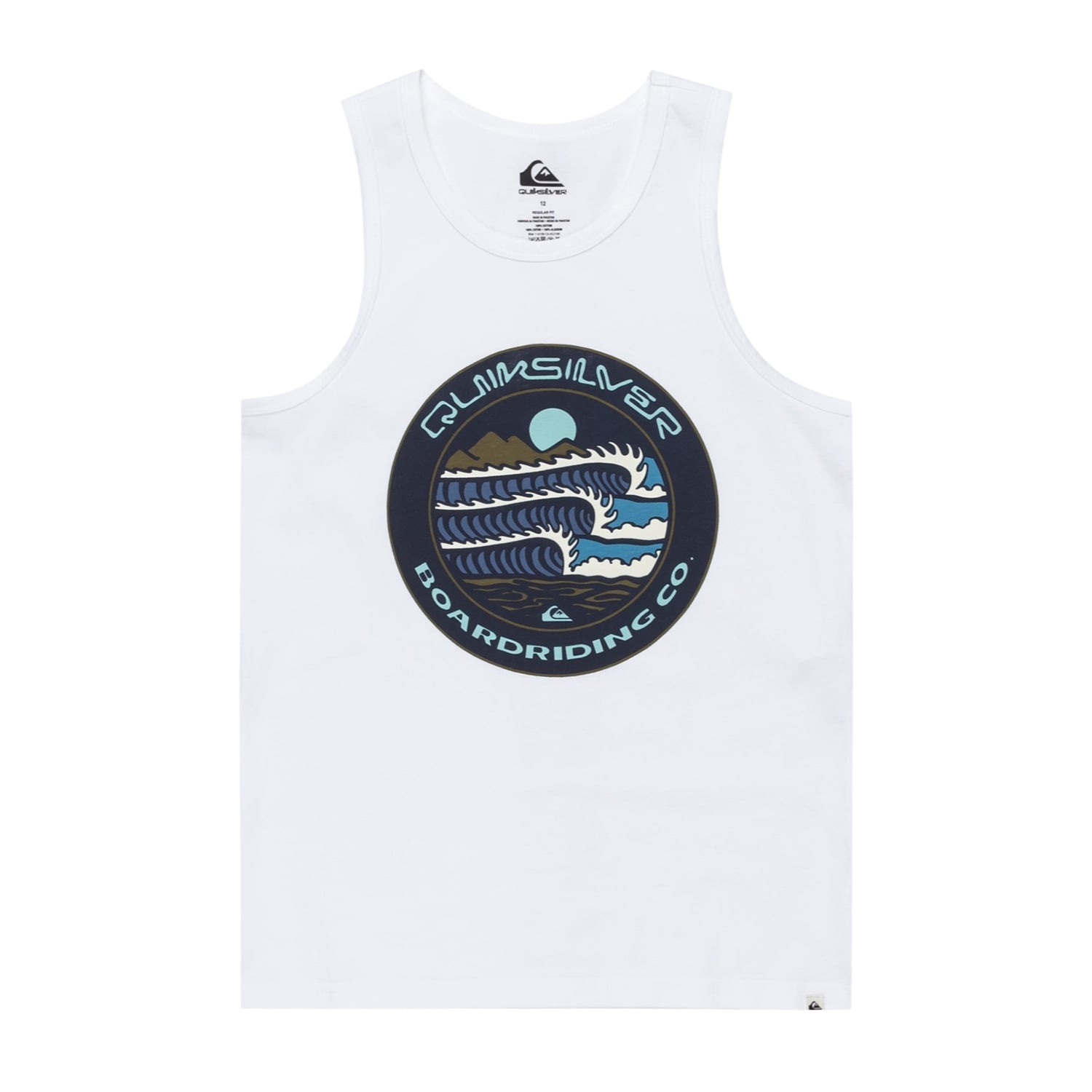 Quiksilver Ev Three Seas Tank Yth Erkek Çocuk Beyaz Atlet