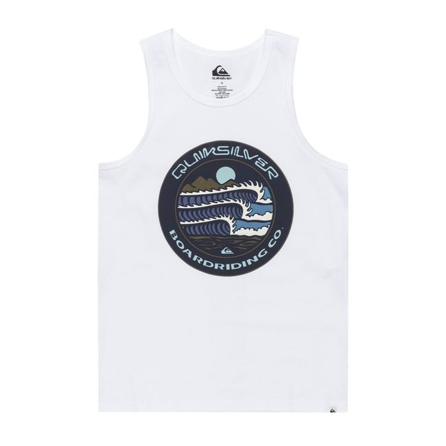  Quiksilver Ev Three Seas Tank Yth Erkek Çocuk Beyaz Atlet