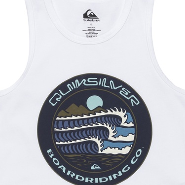  Quiksilver Ev Three Seas Tank Yth Erkek Çocuk Beyaz Atlet