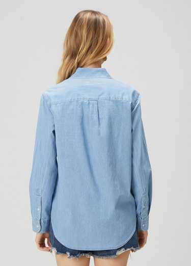 Beymen Club Kadın Mavi Denim Gömlek
