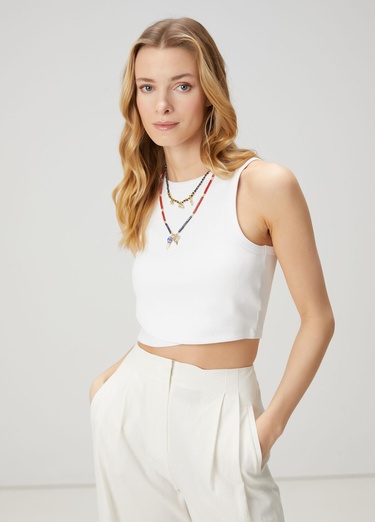  Beymen Club Kadın Beyaz Crop Atlet