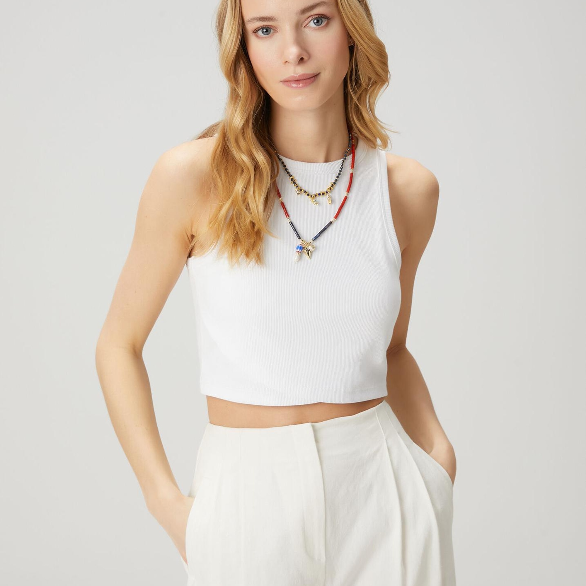 Beymen Club Kadın Beyaz Crop Atlet