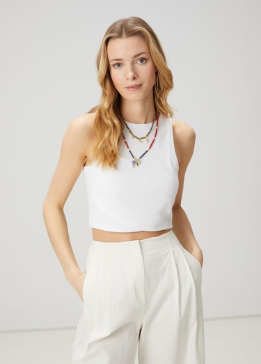  Beymen Club Kadın Beyaz Crop Atlet