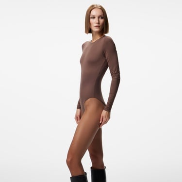  Fabby Kadın Kahverengi Bodysuit