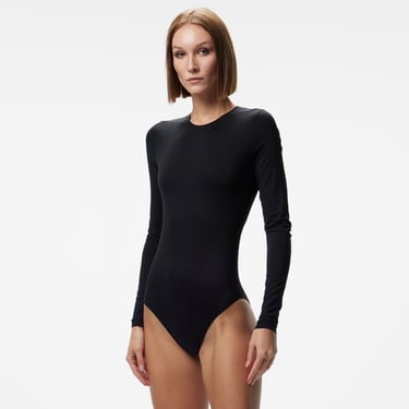  Fabby Kadın Siyah Bodysuit