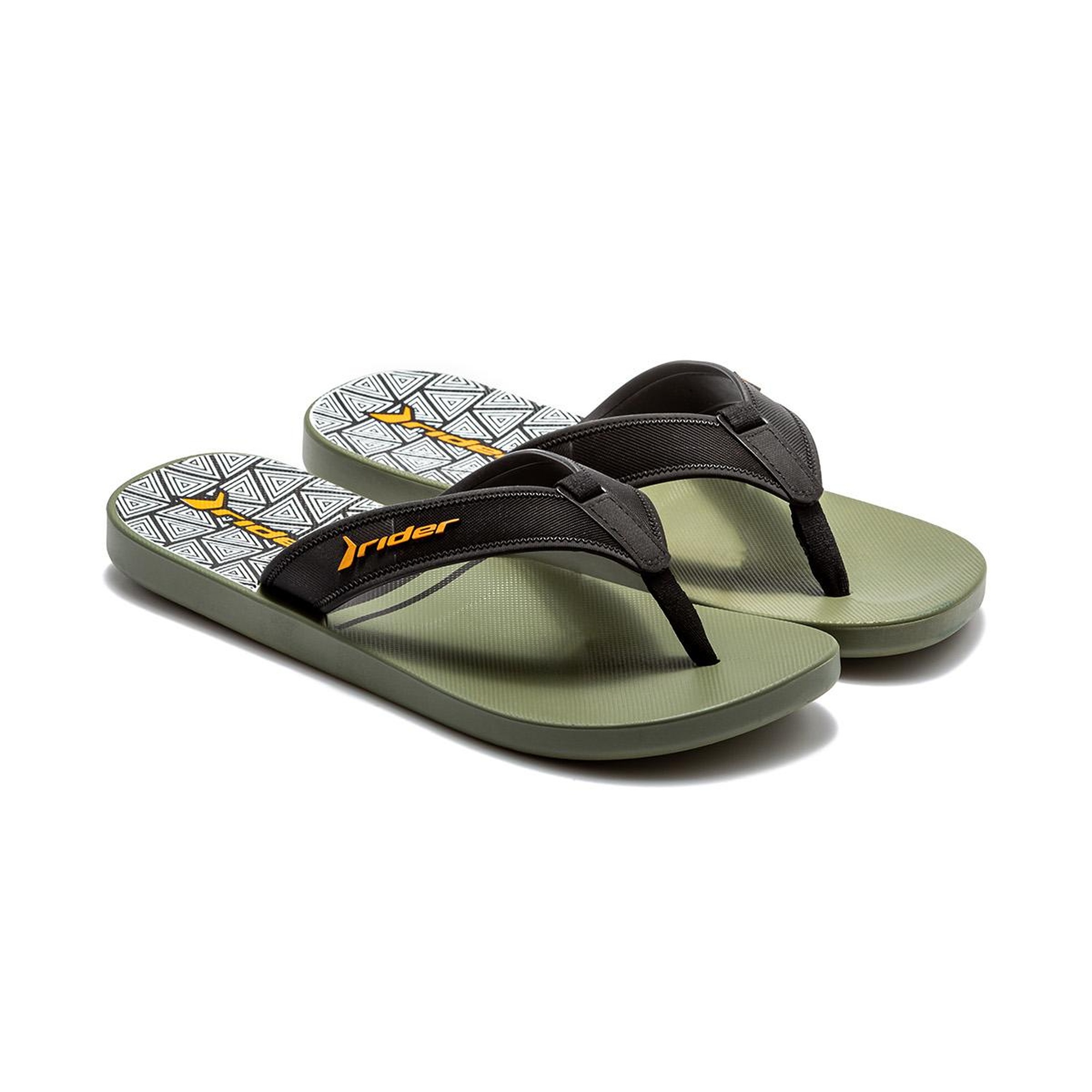 Impulse Graphics Erkek Parmak Arası Terlik Yeşil-Siyah 39/46