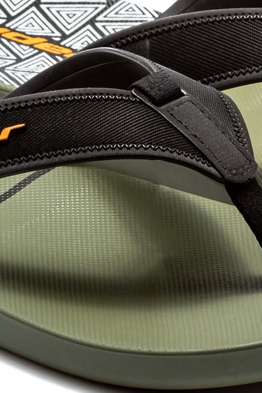  Impulse Graphics Erkek Parmak Arası Terlik Yeşil-Siyah 39/46