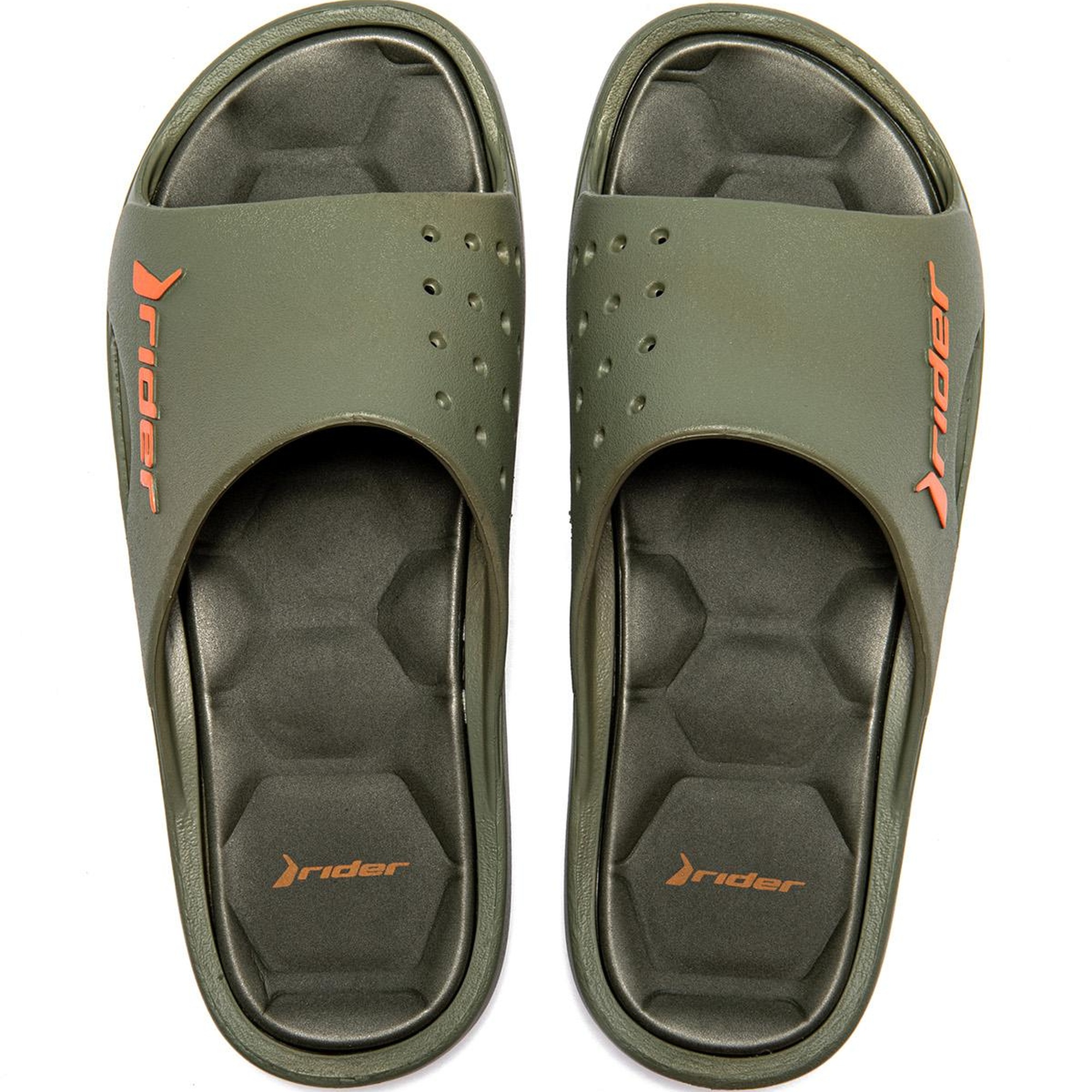 Bay Erkek Terlik Yeşil-Turuncu 39/46