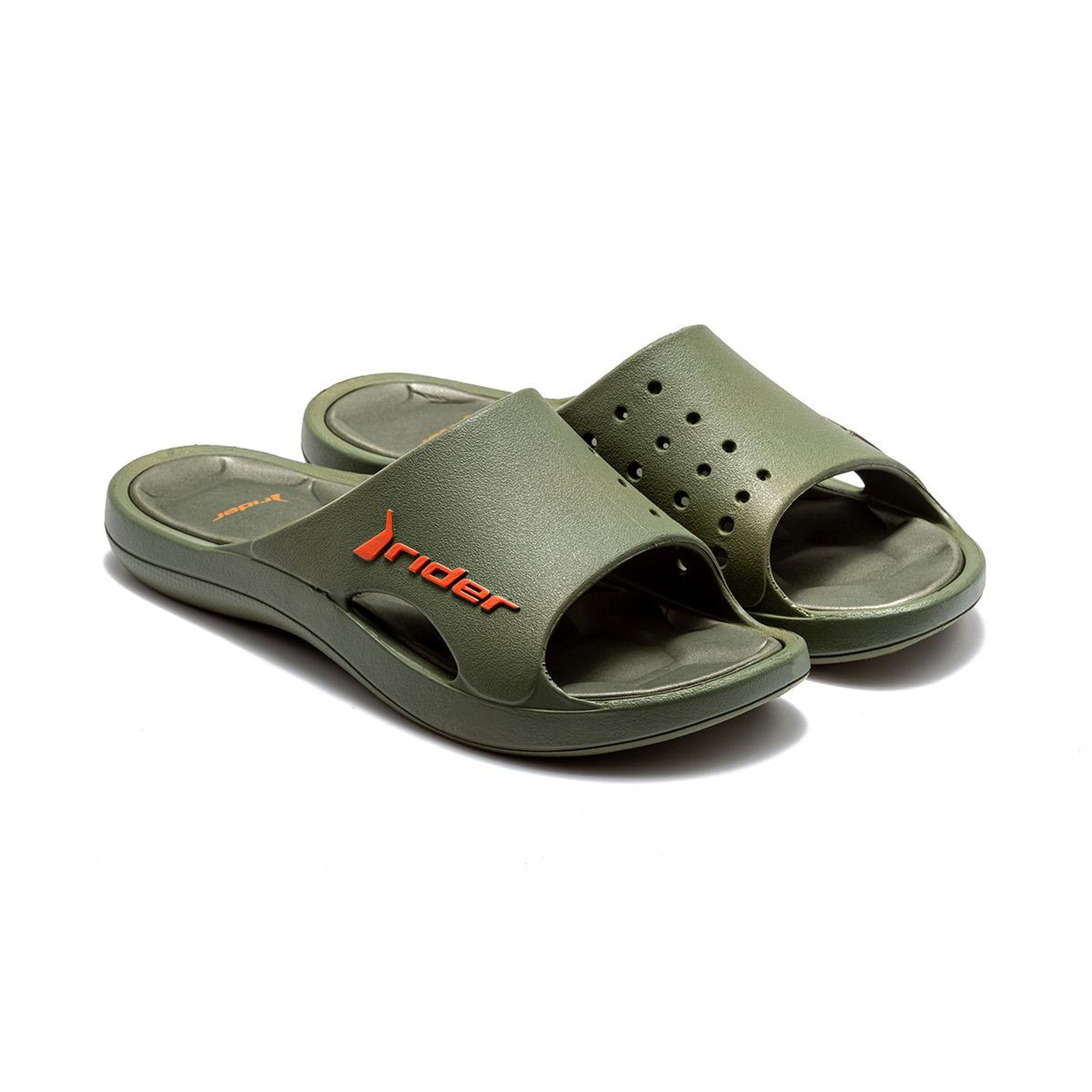 Bay Erkek Terlik Yeşil-Turuncu 39/46