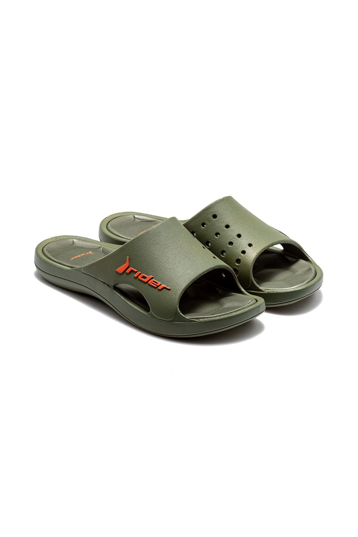  Bay Erkek Terlik Yeşil-Turuncu 39/46