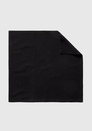  Unisex Siyah 4'lü Mendil Takımı 40x40