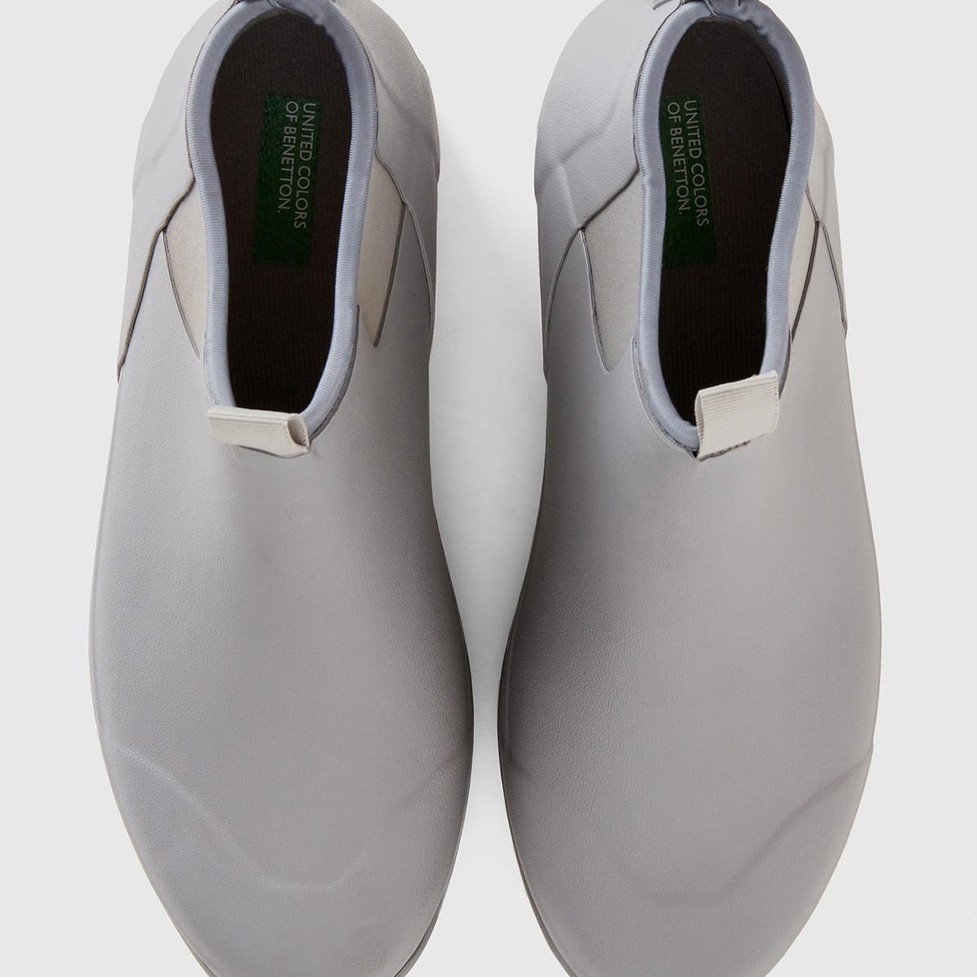 Unisex Gri Suni Deri Yarım Bot