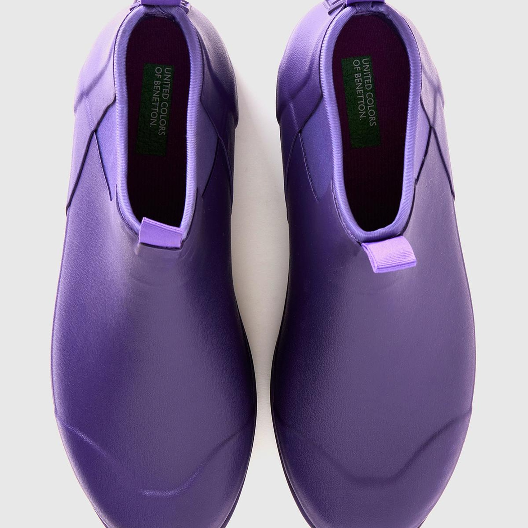 Unisex Mor Suni Deri Yarım Bot