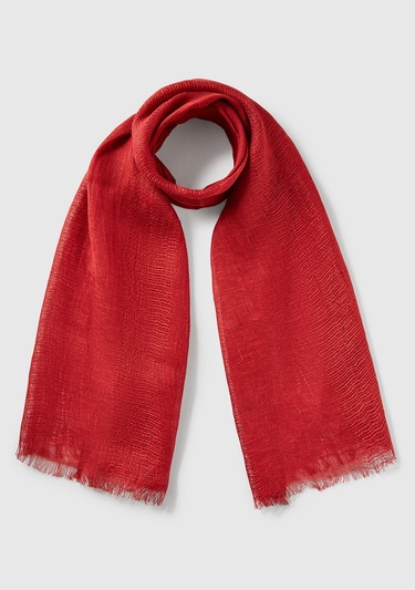  Kadın Mercan %100 Keten Şal