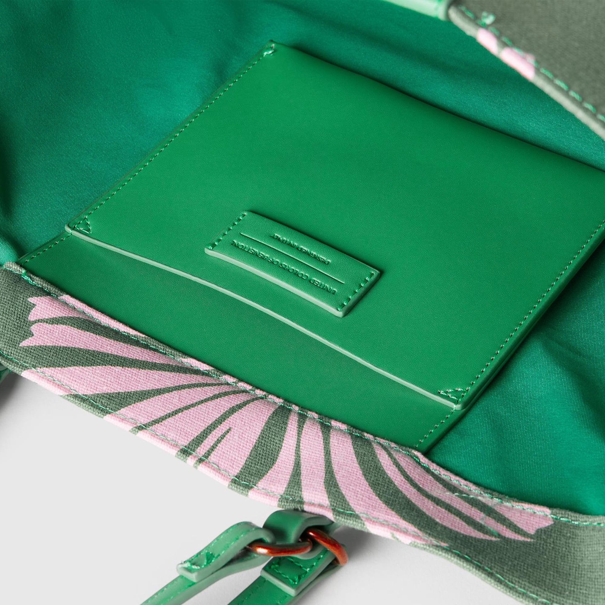 Kadın Yeşil Desenli Tote Çanta