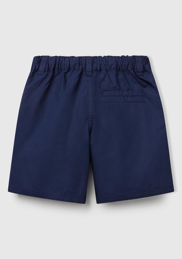  Erkek Çocuk Lacivert Beli Büzgü İpli Bermuda Şort