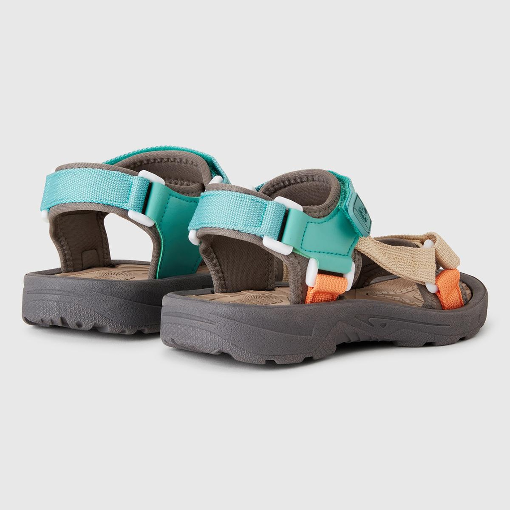 Erkek Çocuk Antrasit Çift Bantlı Cırt Cırtlı Sandalet