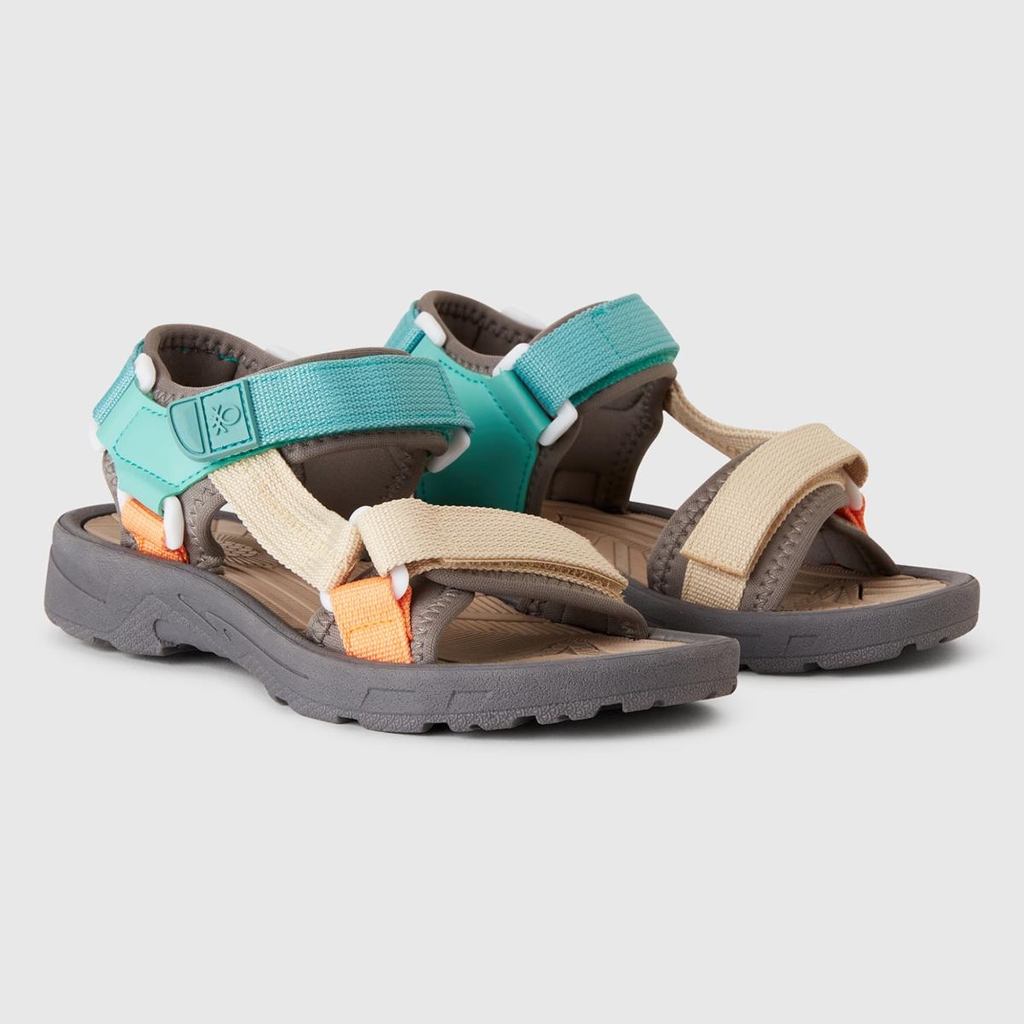 Erkek Çocuk Antrasit Çift Bantlı Cırt Cırtlı Sandalet