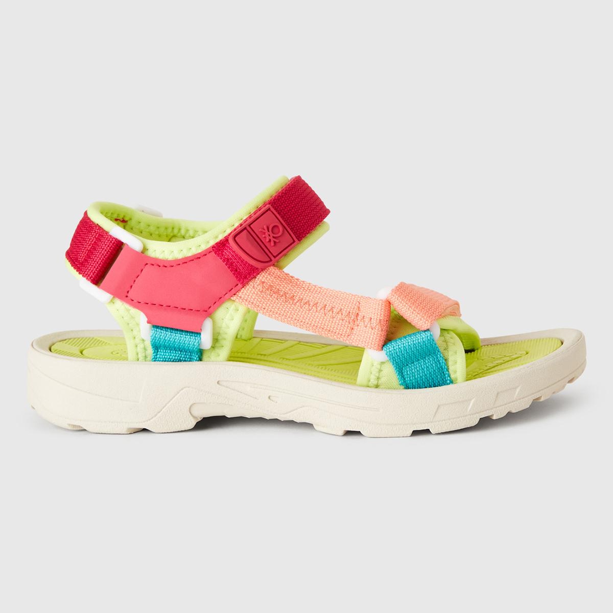 Erkek Çocuk Sarı Çift Bantlı Cırt Cırtlı Sandalet