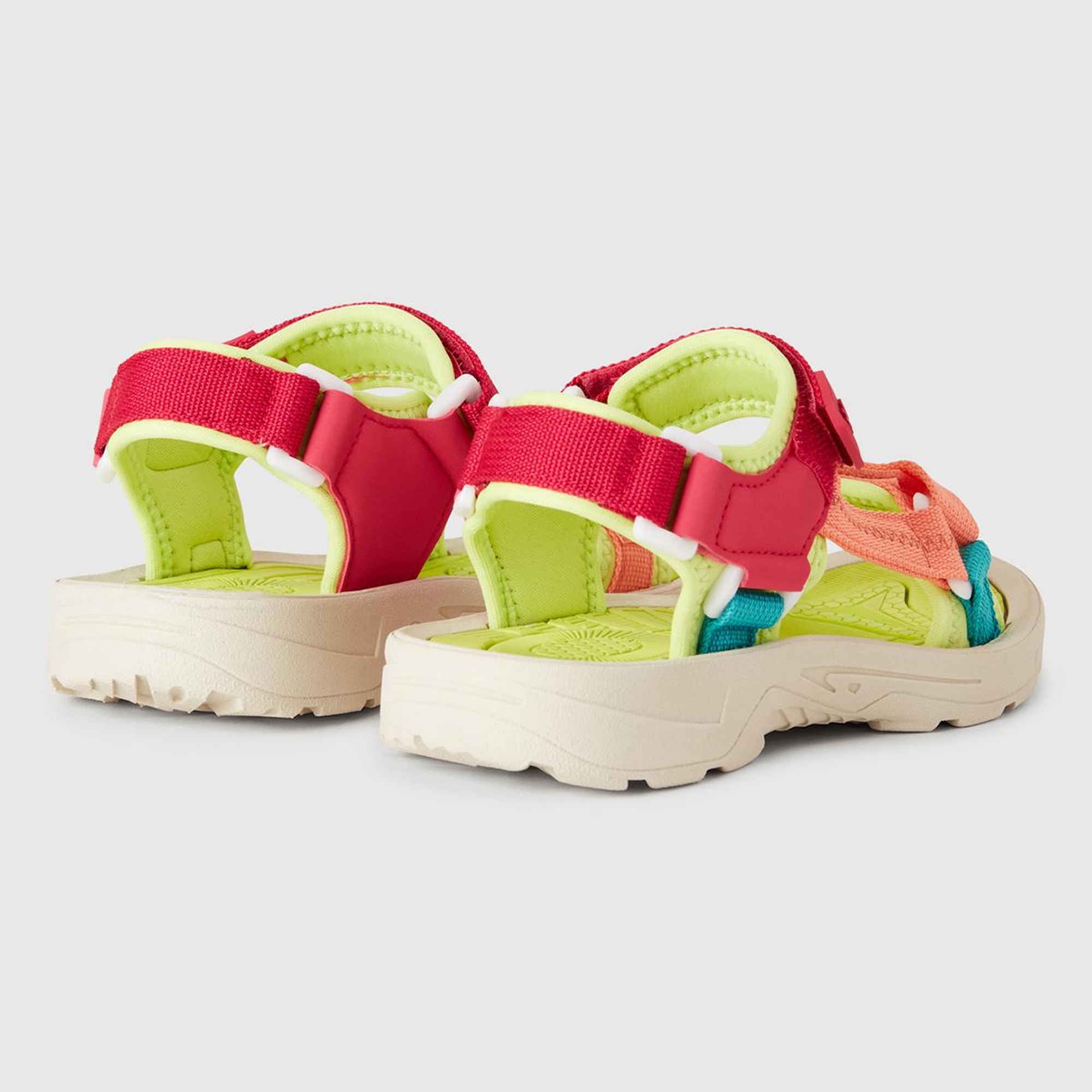 Erkek Çocuk Sarı Çift Bantlı Cırt Cırtlı Sandalet