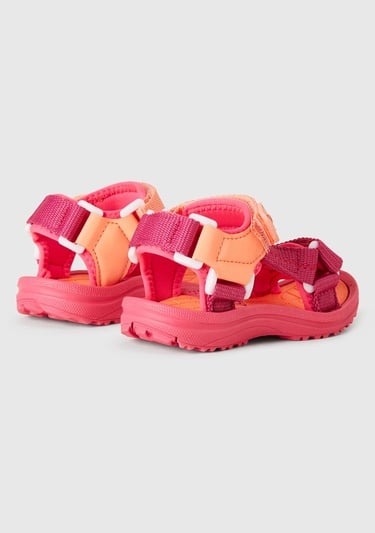  Erkek Çocuk Yavruağzı Çift Bantlı Cırt Cırtlı Sandalet
