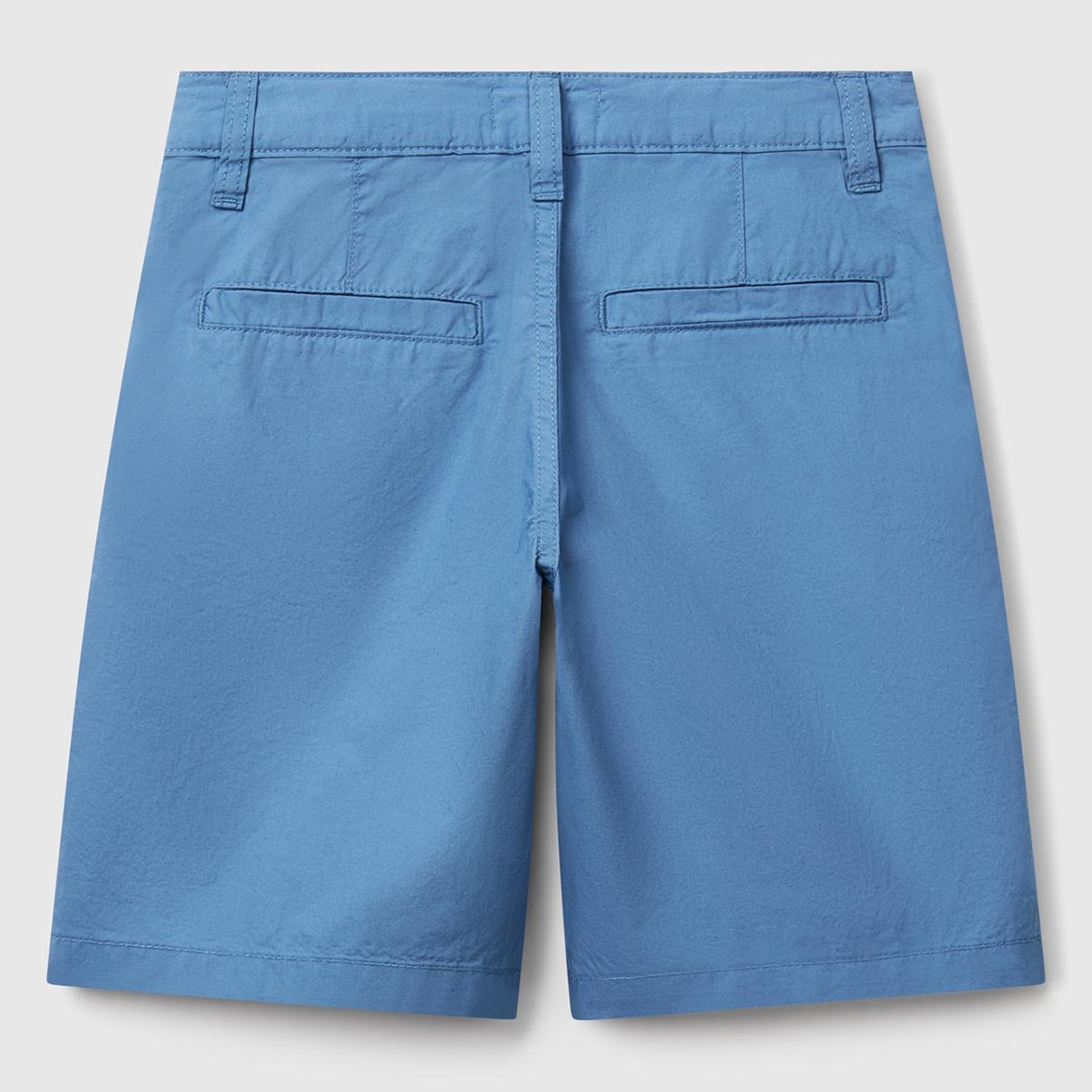 Erkek Çocuk Havacı Mavi Cepli Regular Fit Denim Bermuda Şort