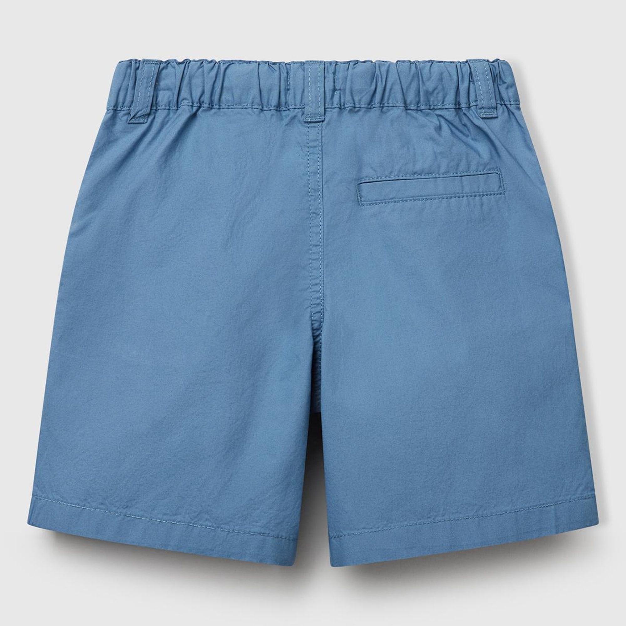 Erkek Çocuk Havacı Mavi Beli Büzgü İpli Bermuda Şort