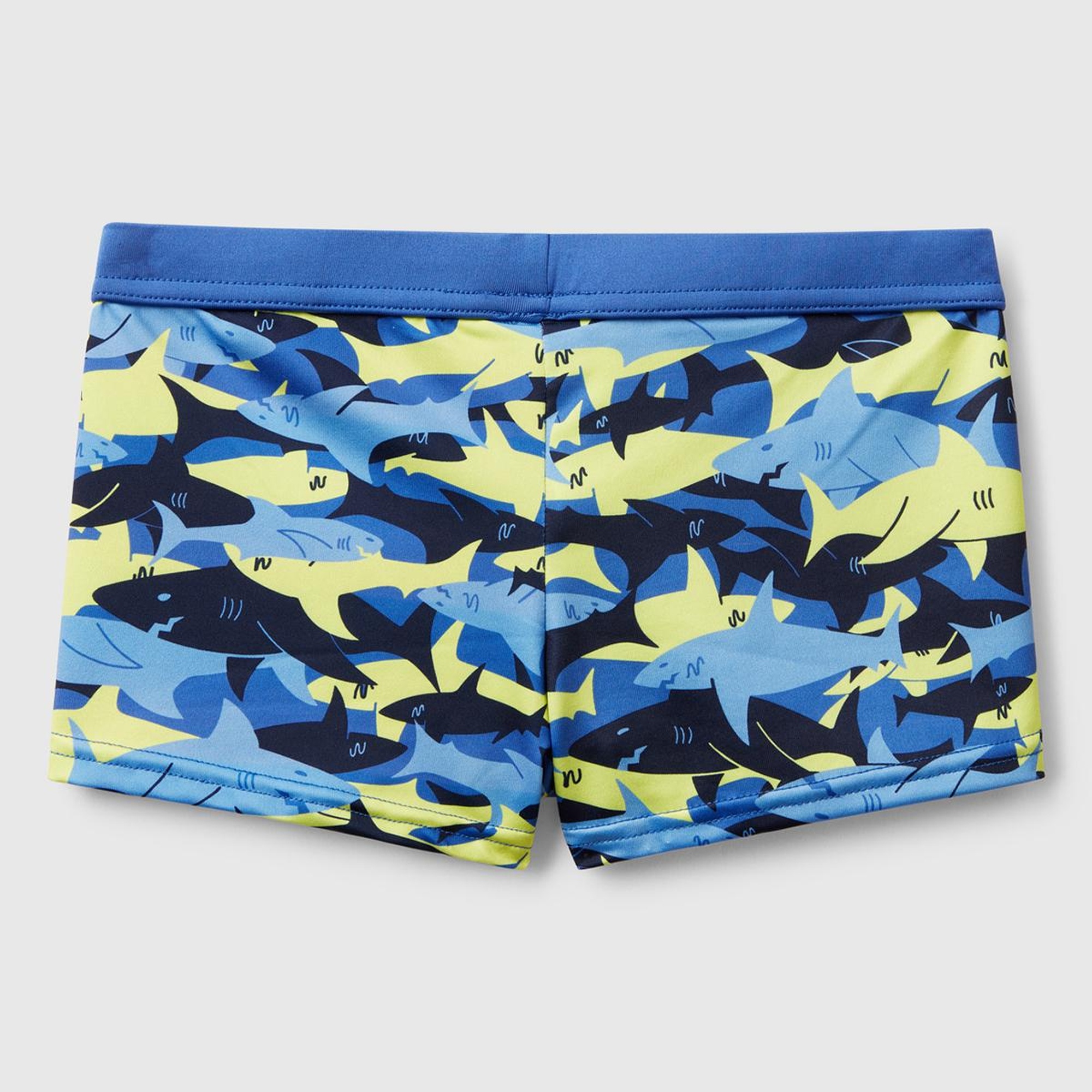 Erkek Çocuk Kamuflaj Desenli Beli İp Detaylı Deniz Şortu