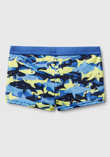  Erkek Çocuk Kamuflaj Desenli Beli İp Detaylı Deniz Şortu