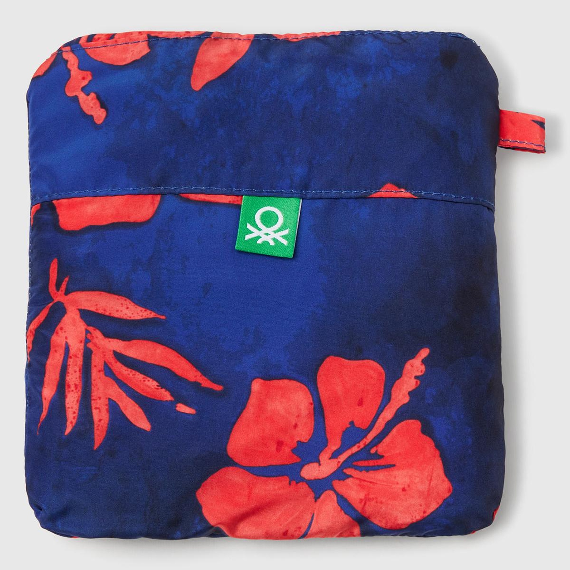 Erkek Çocuk Lacivert Tamamı Desenli Arkası Cep Detaylı Büzgü İpli Deniz Şortu