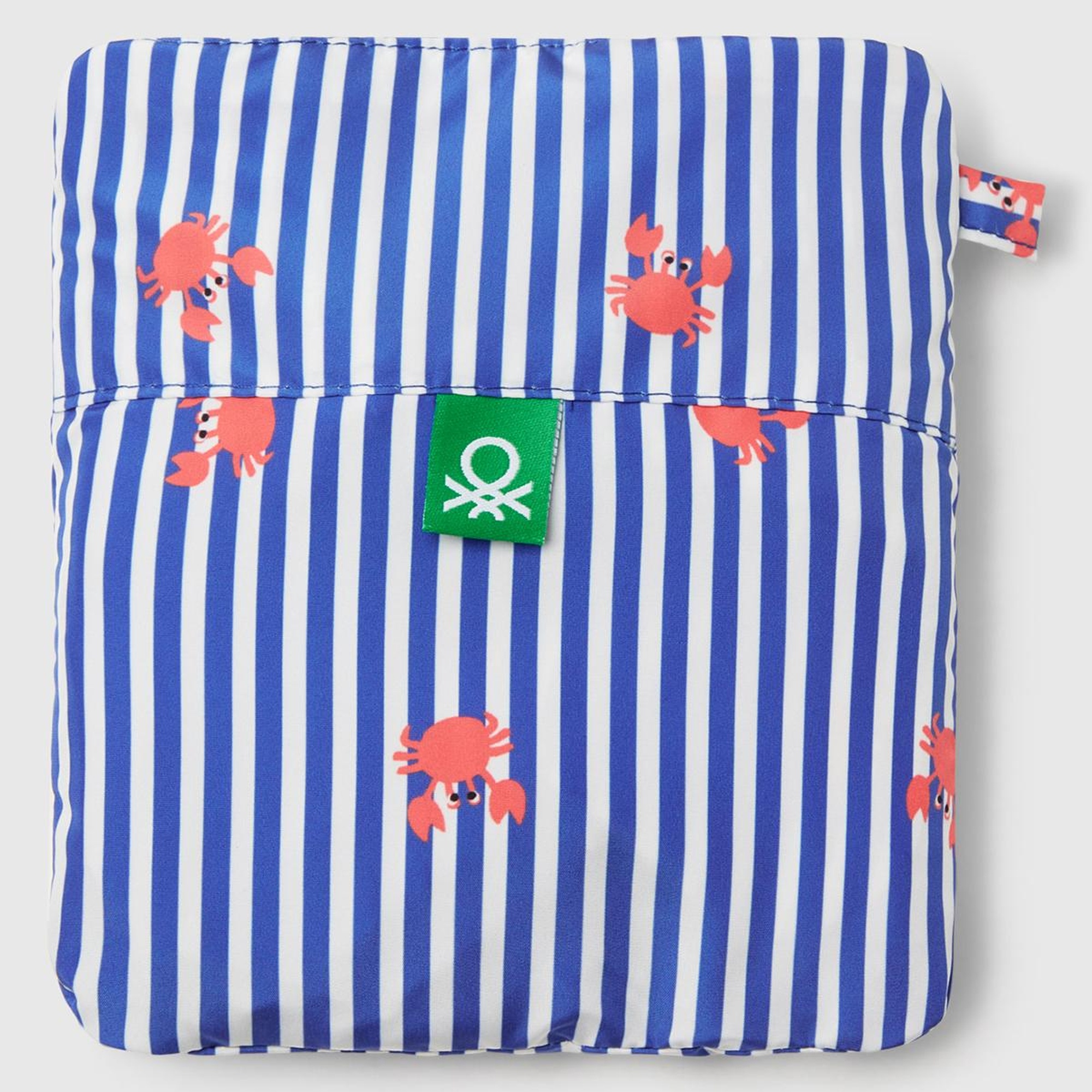 Erkek Çocuk Mavi Mix Tamamı Desenli Arkası Cep Detaylı Büzgü İpli Deniz Şortu