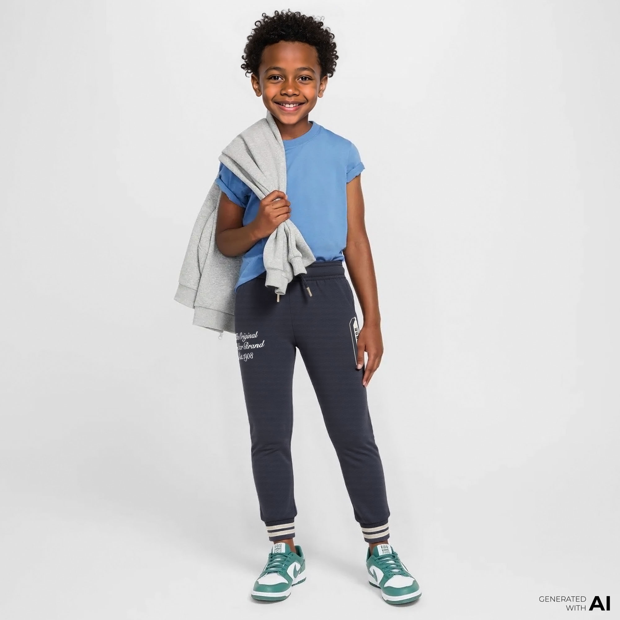 Converse Retro Varsity Çocuk Antrasit Eşofman Altı