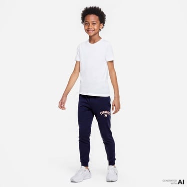  Converse Retro Varsity Çocuk Siyah Eşofman Altı