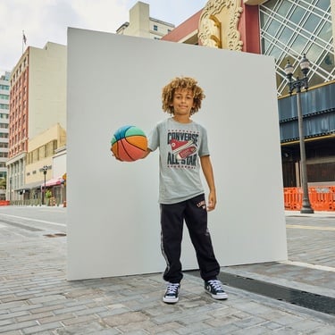  Converse Retro Varsity Çocuk Siyah Eşofman Altı