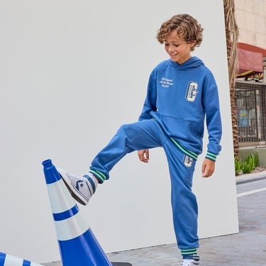  Converse Retro Varsity Çocuk Mavi Eşofman Altı