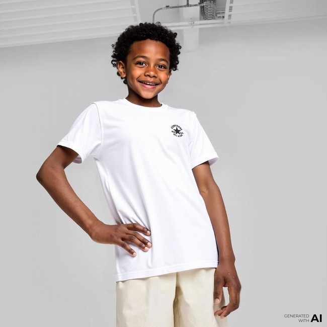  Converse Çocuk Beyaz T Shirt